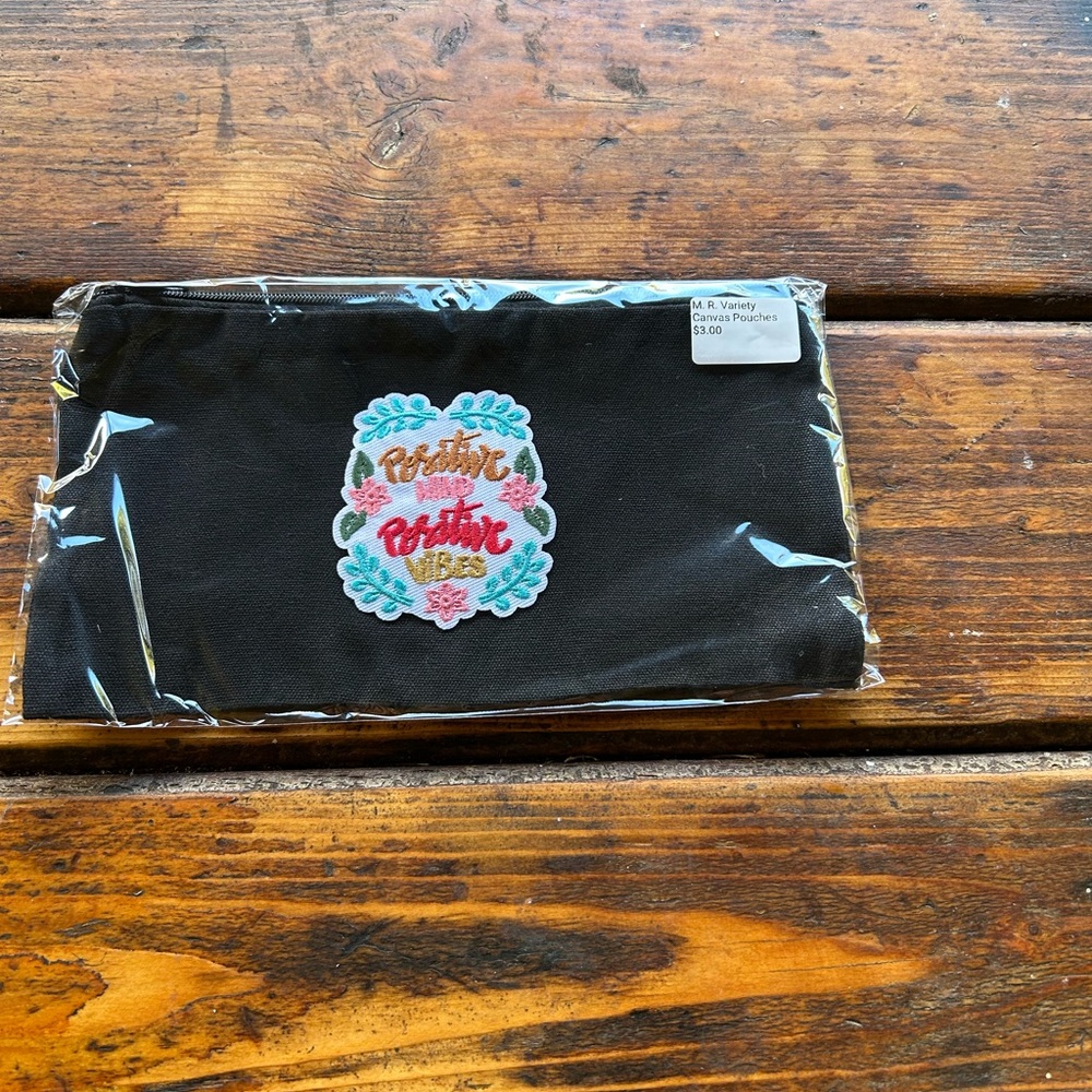 Black Face Mask with Colorful Embroidery